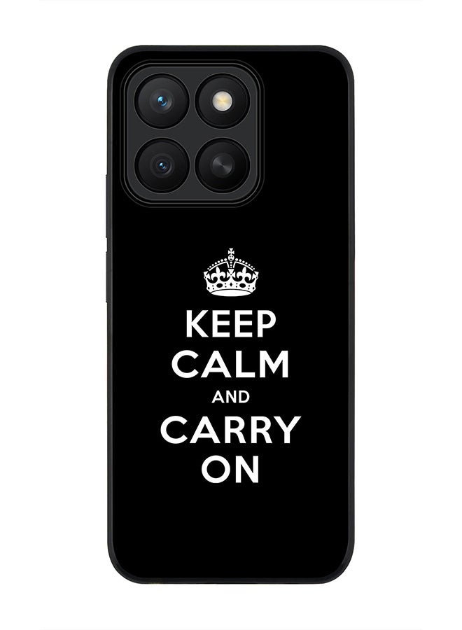 Stylizedd For Honor X8c Case,Slim fit Camera Protection, Shockproof Thin Phone cover  - Keep calm and carry on - Image 1