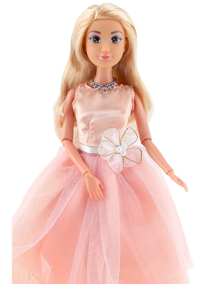 ميرا دمية ميرا فاشن الكلاسيكية – دمية متحركة 11.5 إنش بفستان ميلون أنيق وإكسسوارات – مظهر أميرة ساحر – هدية مثالية للبنات العاب بنات - Image 3