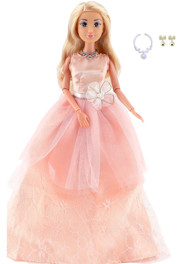ميرا دمية ميرا فاشن الكلاسيكية – دمية متحركة 11.5 إنش بفستان ميلون أنيق وإكسسوارات – مظهر أميرة ساحر – هدية مثالية للبنات العاب بنات - Image 2