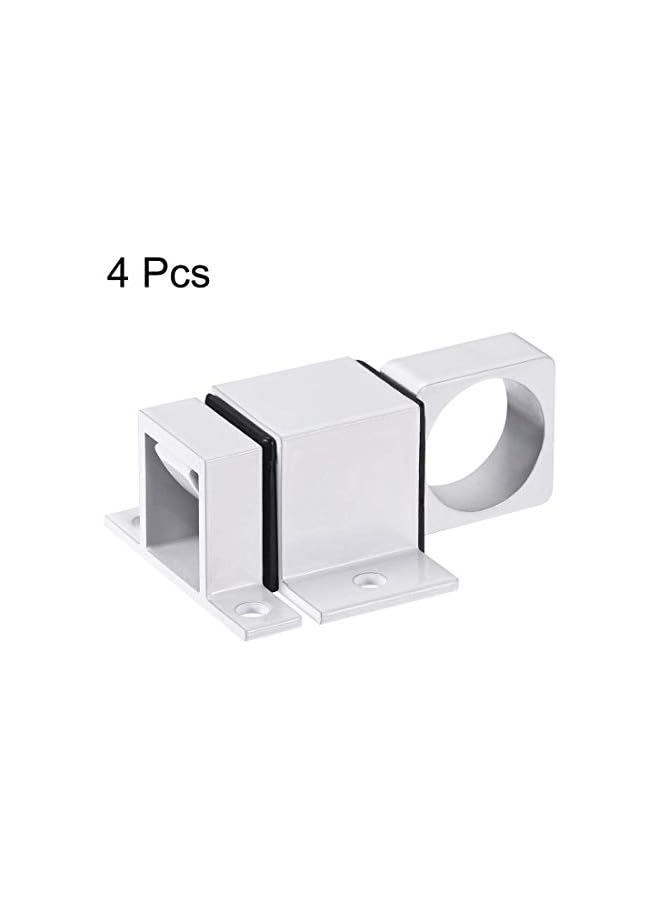 promass Door Bolt Latch, , Aluminum Alloy Security Automatic Window Gate Spring Bounce Lock, 4 Pcs (White) - Image 3