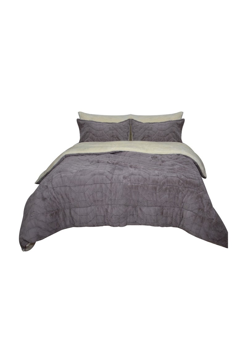 فاميلي بيد لحاف فرو اسباني 3 قطع مقاس 220×240 سم موديل 695 من فاميلي بد - Image 5