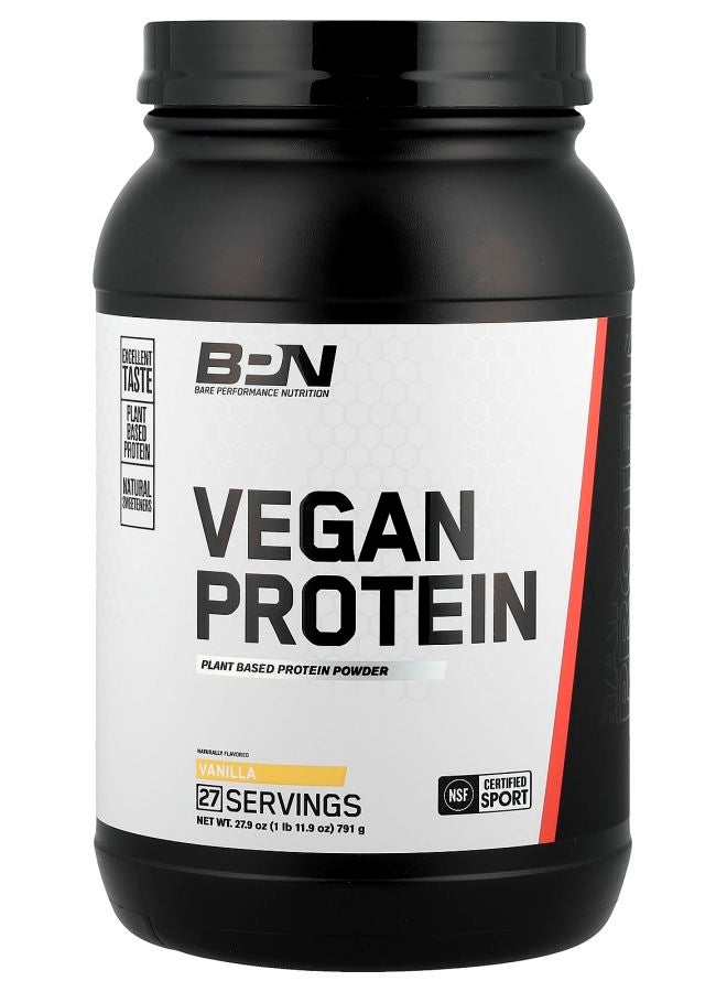 Bare Performance Nutrition Vegan Protein Vanilla 1 lb 11.9 oz (791 g)