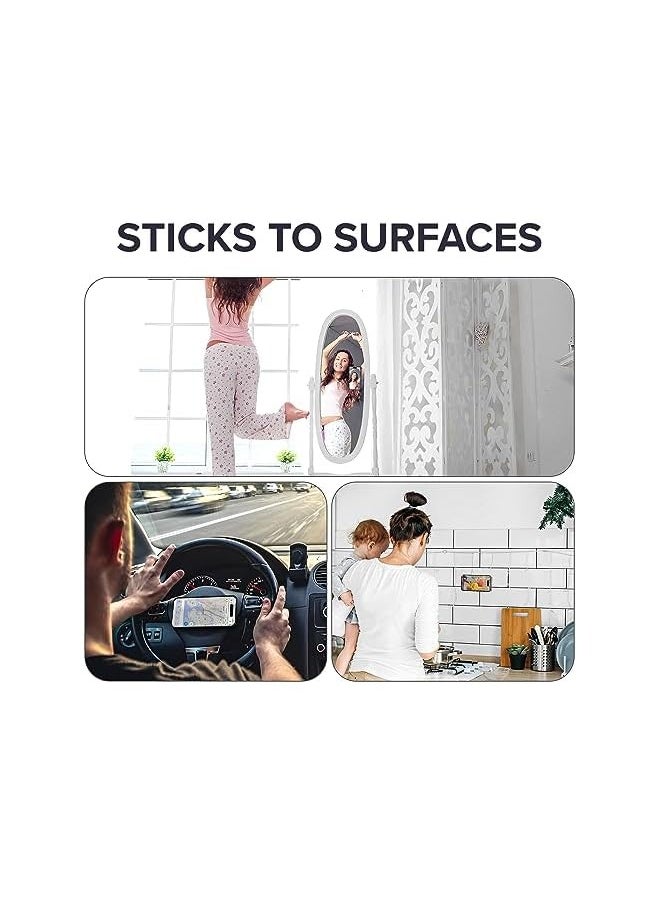 erorex Silicone Suction Phone Case Adhesive Mount, Hands-Free Mobile Accessory Holder back of phone for Selfies and Videos|| Phone cup Gripper Stickers On The Wall(white)  - Image 5