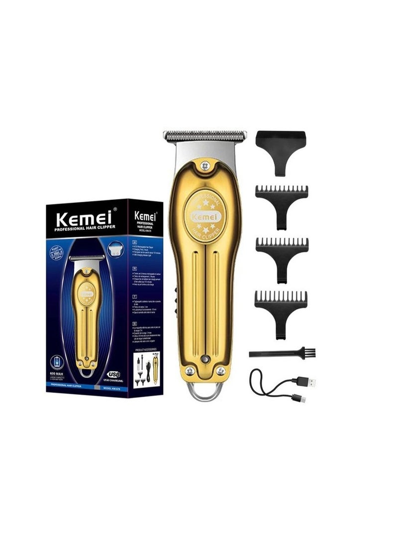 KM-679 professional shaver comes with three combs and an indicator light during operation - Image 1