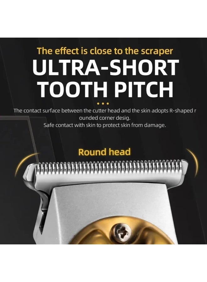 KM-679 professional shaver comes with three combs and an indicator light during operation - Image 2