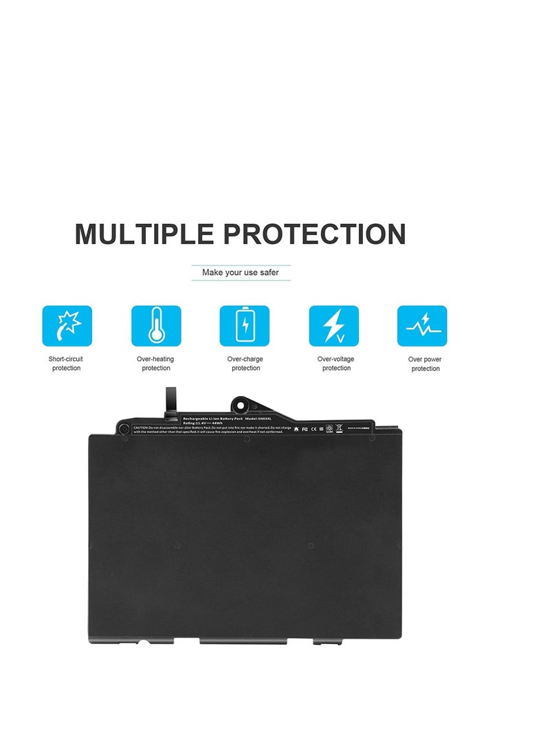 Terabyte SN03XL ST03XL 11.4V 44Wh New Laptop Battery Compatible for HP EliteBook 820 G3 EliteBook 820 G4 EliteBook 725 G3 EliteBook 725 G4 Series - Image 2