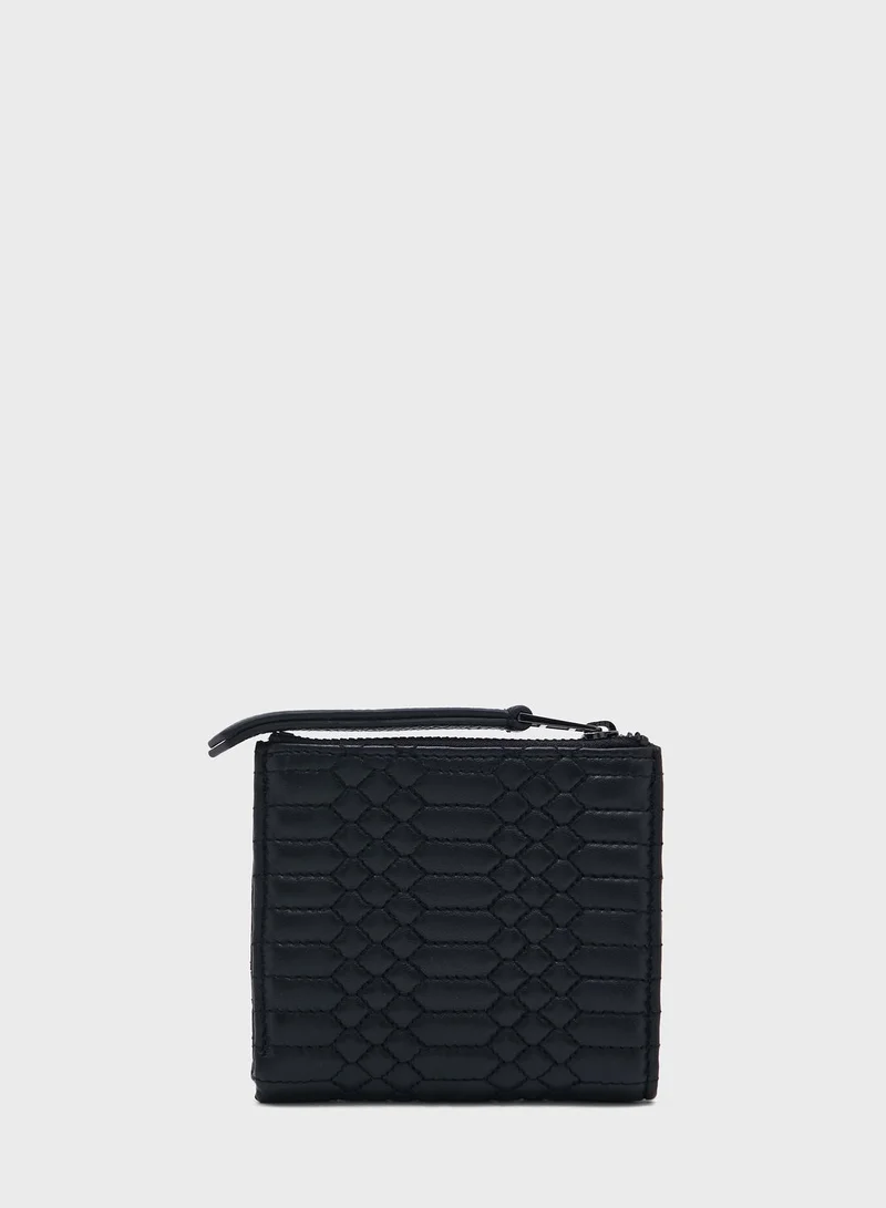 ZADIG & VOLTAIRE Fold Textured Wallet