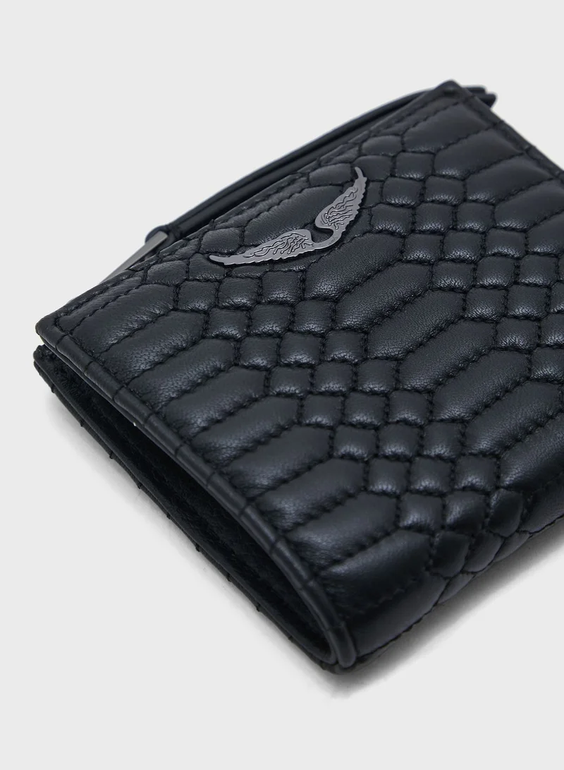 ZADIG & VOLTAIRE Fold Textured Wallet