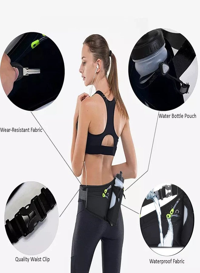 HOTEMIA Fanny Pack with Water Bottle Holder, Hydration Running Belt for Men Women Adjustable Strap Waist Bag Suitable for Hiking Running Walking Jogging Camping(Bottle Not Included) (Black) - Image 5