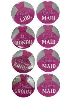 Generic Wedding Bride Buttons 4.5cm  - Image 1