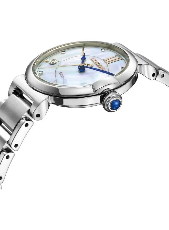 CITIZEN Women's Stainless Steel Strap Eco-Drive Standard Watch EM1070-83D - 29.5 mm