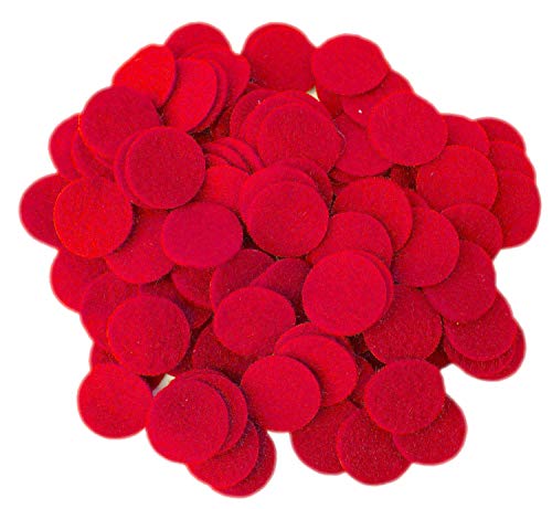 Playfully Ever After Red Craft Felt Circles (1.5 Inch - 94pc) - Image 1