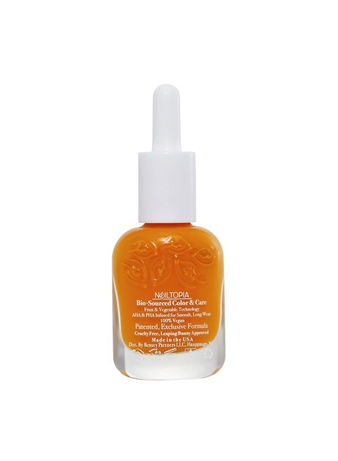 Bio-Sourced, Chip Free Nail Lacquer - All Natural, Strengthening Biotin and Superfood-Infused Polish - Chip Resistant Formula - Quick-Dry, Long Lasting Wear - Main Squeeze - 0.41 oz