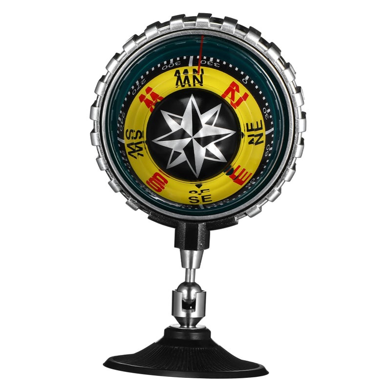 Dashboard Cup Mount Car Compass for Hiking Boating Outdoor Navigation Tool - Image 2