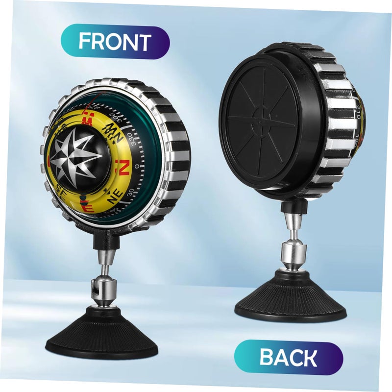 Dashboard Cup Mount Car Compass for Hiking Boating Outdoor Navigation Tool - Image 4