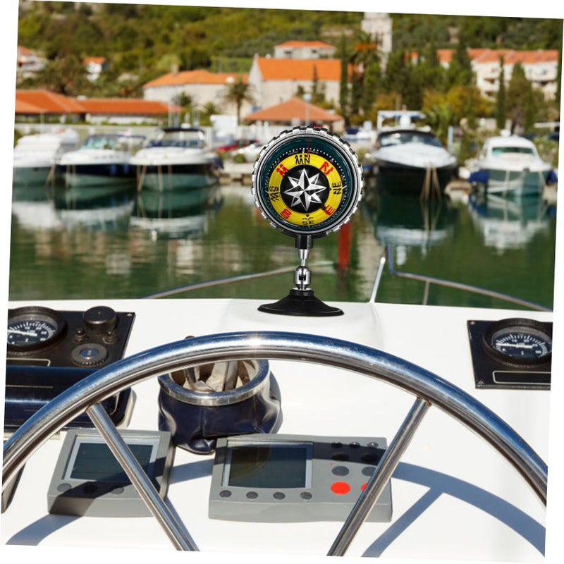 Dashboard Cup Mount Car Compass for Hiking Boating Outdoor Navigation Tool - Image 5