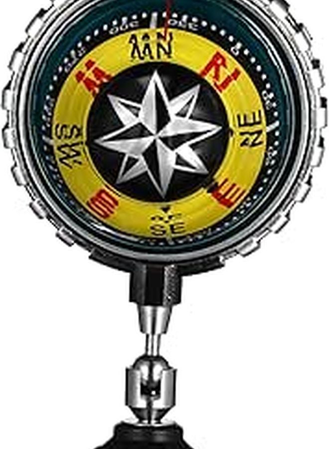 Dashboard Cup Mount Car Compass for Hiking Boating Outdoor Navigation Tool - Image 1