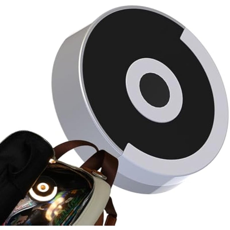 أنكوفو ABS Light for Purse – Sensor Activated LED Bag Lamp | Compact Round Light with Hook for Nursing Bedside Use, Automatic Illumination Accessory for Women’s Handbag Travel or Nighttime Convenience - Image 1