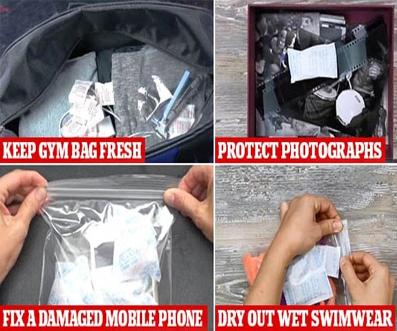 D-Fix عبوات هلام السيليكا 1000 قطعة (كل منها 1 جرام) لامتصاص الرطوبة مزيل الرطوبة أكياس هلام السيليكا لغرفة الرطوبة، الخزانة، المطبخ، الحذاء، الدولاب، السيارة، الكاميرا، العدسات - Image 4