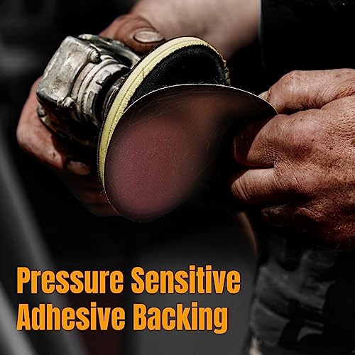 POWERTEC 10 PCS 80 Grit 9 Inch PSA Sanding Discs, Self Stick Adhesive Sandpaper, 9" for Drywall, Woodworking, Paint, Epoxy with Random Orbital Sanders, DA Sanders, 6x48 Belt Disc Sander (110580) - Image 3