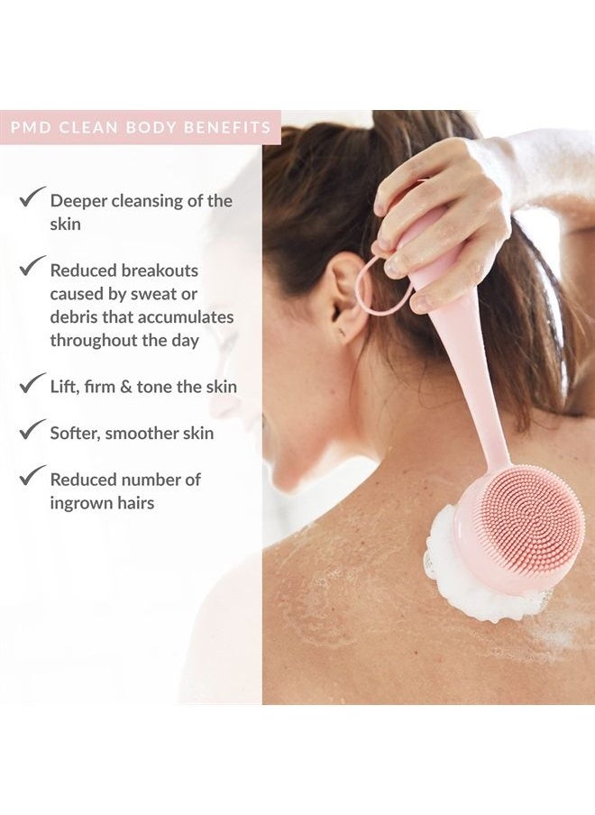 PMD Beauty PMD Clean Body - Smart Body Cleansing Device with Silicone Brush & Three Interchangeable Attachments - Waterproof - SonicGlow Vibration - Cleanse, Exfoliate, & Massage Body  - Image 3