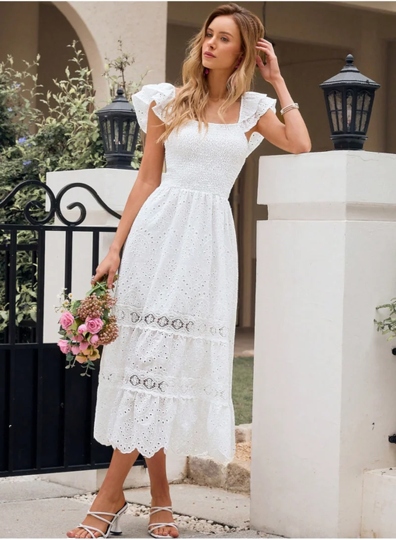 SIMPLEE Women's Summer Elegant DressLight & Comfortable Lightweight Cotton Blend Perfect for Outings