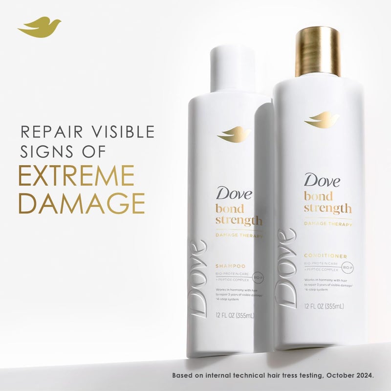 Dove Bond Strength Shampoo & Conditioner Set + Hair Mask Serum Bundle â€“ Bond Repair Treatment for Damaged and Frizzy Hair (3 Piece Set) - Image 3