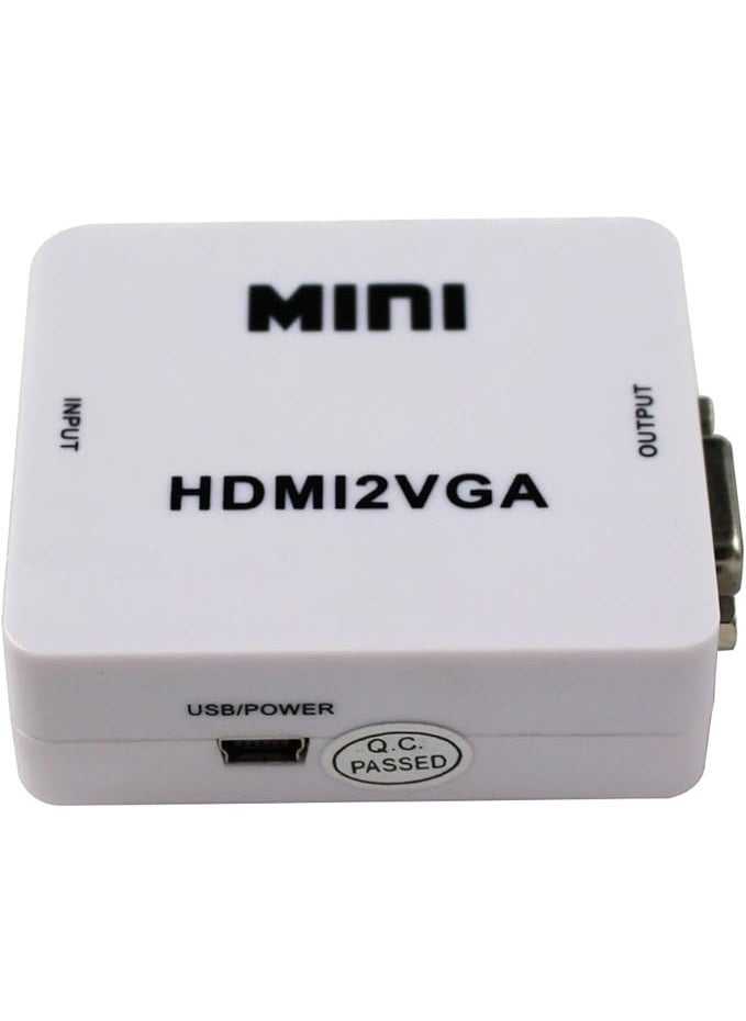 Terabyte Mini HDMI to VGA Converter 1080P Audio Video Signal Output HDMI2VGA Converter for PS3 XBOX360 Blu-ray DVD Set-top Boxes PC Laptop to HDTV Projector  - Image 4