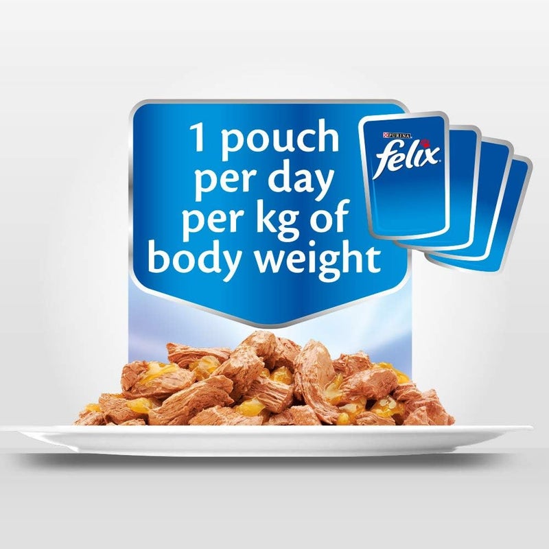 Felix As Good As It Looks Doubly Delicious Wet Cat Food Fishy Selections 85g (Pack of 60) - Image 5