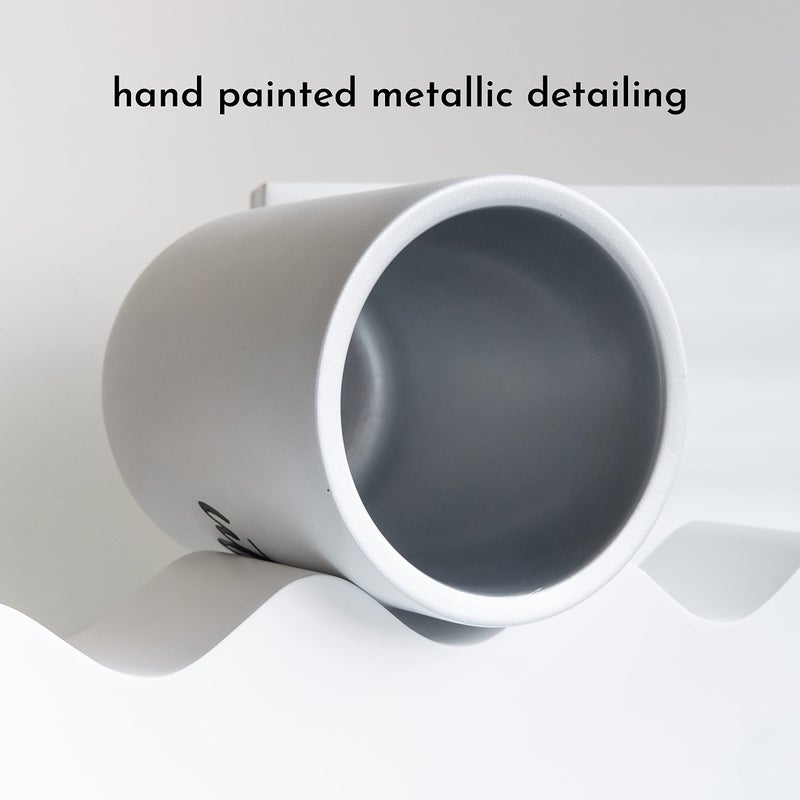 styled settings White Utensil Holder for Countertop - Rustic Farmhouse Organizer for Extra Large Utensils - Heavy and Durable Utensil Holder for Modern Farmhouse Decor and Kitchen Accessories - Image 3