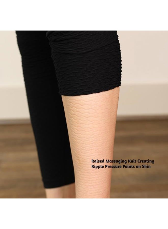 BIOFLECT® Compression Leggings with Bio Ceramic Micro-Massage Knit- for Support and Comfort, Black, XXL (Pack of 1) - Image 5