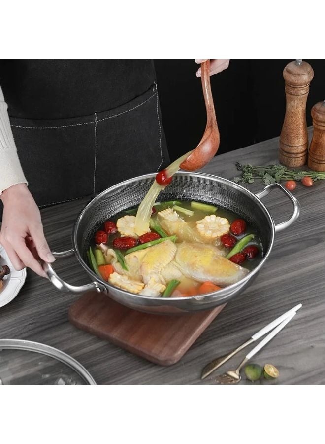 Non-stick heat resistant frying pan with handles Size: 24 cm - Image 1