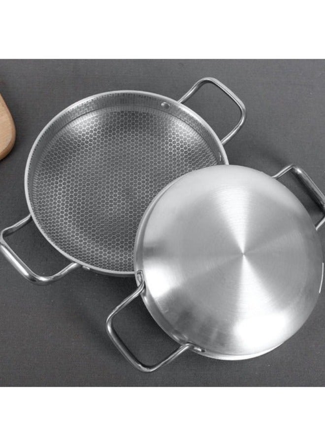 Non-stick heat resistant frying pan with handles Size: 24 cm - Image 2