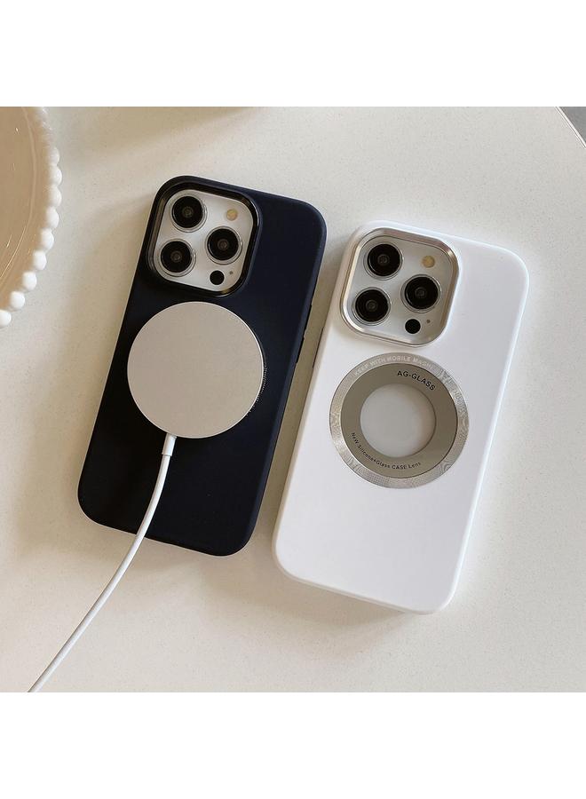 اس-توب جراب لهاتف iPhone 13 بإطار معدني من السيليكون المغناطيسي - Image 2