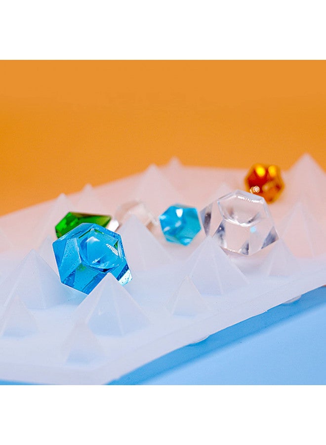 DD-life 2PCS 3D Diamond Gem Silicone Mold, Clear Silicone Mold for Making Clay Resin Epoxy Crafting Projects - Image 4