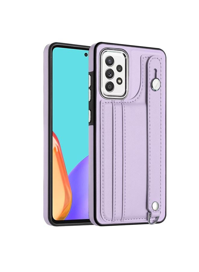 اس-توب جراب هاتف جلدي مقاوم للصدمات لهاتف Samsung Galaxy A32 4G مع حزام معصم - Image 1
