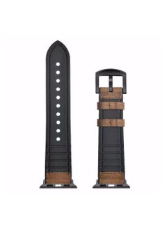 TWEGGON Apple Watch Leather band 46mm/45mm/44mm/49mm, Apple Watch Leather Strap for Apple Watch All Series Compatible with 46mm/45mm/44mm/49mm Brown  - Image 3