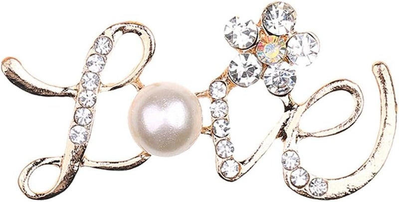 كلاراكو 10 قطع من زينة اللؤلؤ المرصعة بأحجار الراين، كريستال مسطح الظهر لحفلات الزفاف وتزيين المنزل والأعمال اليدوية (حب) - Image 4