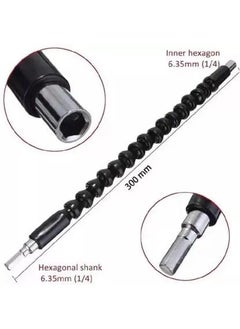 Mass Pro Mass Pro Flexible Shaft Magnetic Screwdriver Extension Drill Bit Adapter Holder for Electronic Power Drill 6mm Inch Hex Shank Drive 295 cm Long 1Pc Screwdriver Bit Set Pack of 1  - Image 3