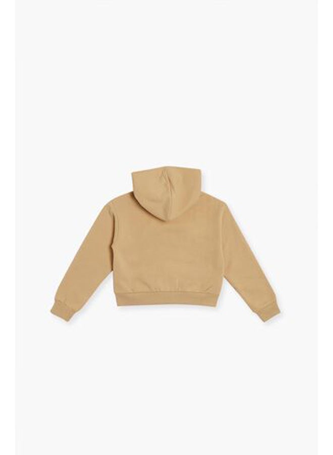 FOREVER 21 Fleece Zip-Up Hoodie 