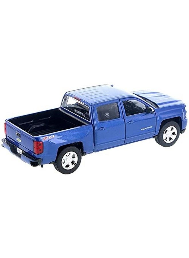 Motor Max Motormax 2017 Chevrolet Silverado 1500 Lt Z71 Crew Cab Pickup Truck 1/27 Scale Diecast Model Vehicle Blue - Image 4