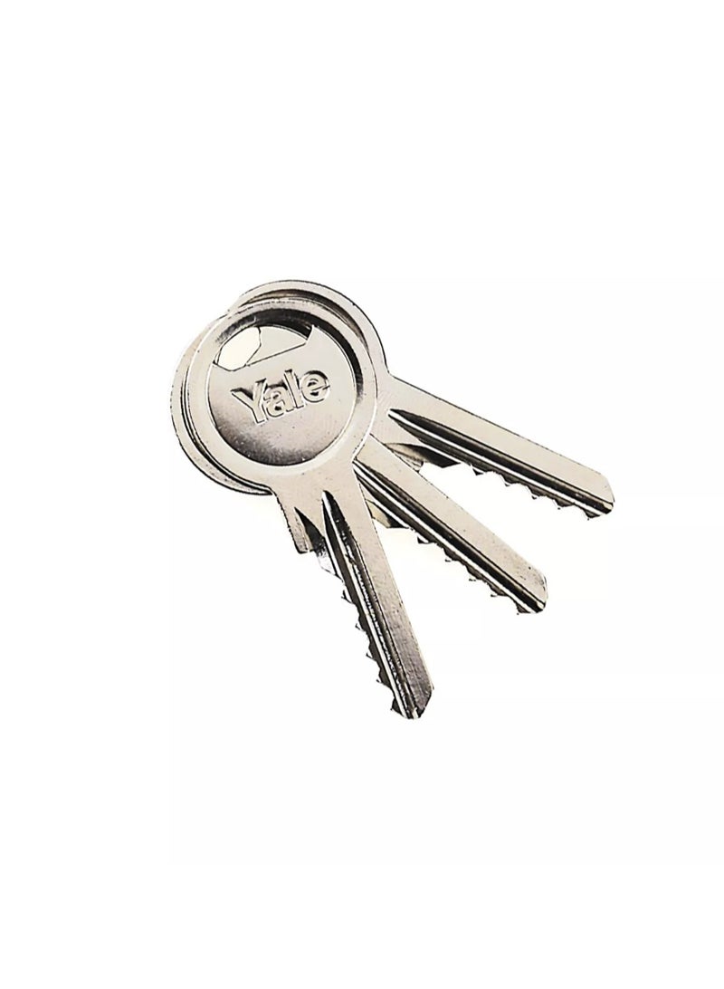 Yale Y130 Disc Padlock 70mm Stainless Steel Closed Shackle  Rubber Bumper, 5 Pin  Keyed, Y130/70/116/1/2  - Image 3