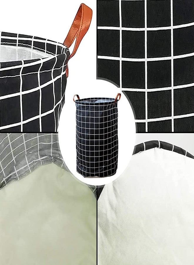 Aeoss Clothes Laundry Hamper Storage Bin Large Collapsible Storage Basket Canvas for Home Bedroom Nursery Room SET OF 2PCS - Image 4