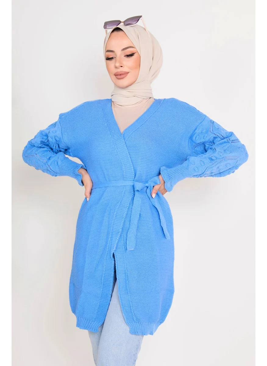 Tofisa 23101-BLUE Knitwear Cardigan