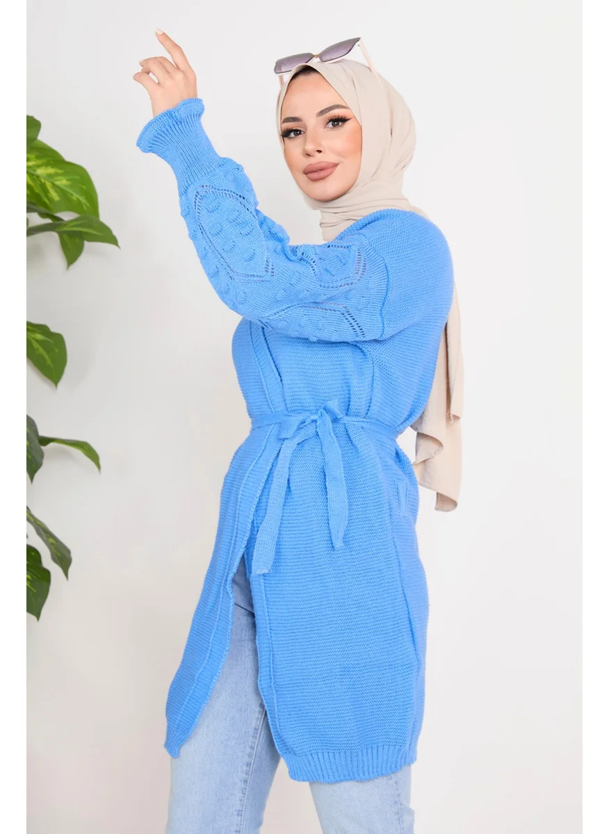 Tofisa 23101-BLUE Knitwear Cardigan