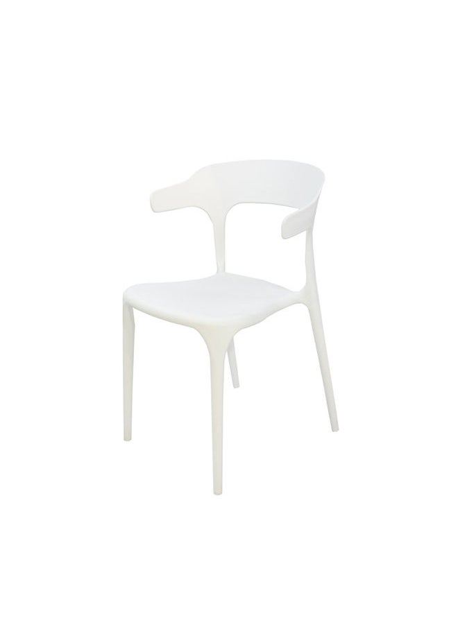 JILPHAR FURNITURE Jilphar  Furniture Polypropylene (PP) Indoor/outdoor chair  JP1034C , White  - Image 1