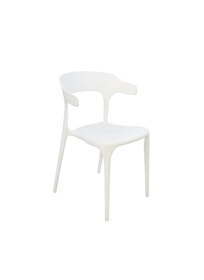 JILPHAR FURNITURE Jilphar  Furniture Polypropylene (PP) Indoor/outdoor chair  JP1034C , White  - Image 2