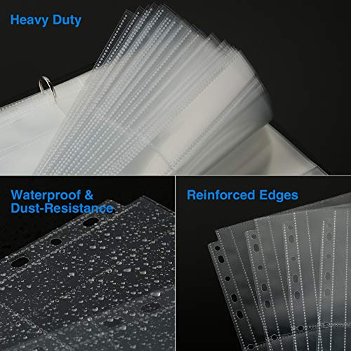 Sooez 30 Pack 4x6 Photo Sleeves for 3 Ring Binder (180 Pictures), Heavy Duty Plastic Album Refill Pages, Clear Archival Sheets 8.5x11 - Image 5