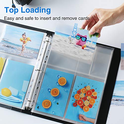 Sooez 30 Pack 4x6 Photo Sleeves for 3 Ring Binder (180 Pictures), Heavy Duty Plastic Album Refill Pages, Clear Archival Sheets 8.5x11 - Image 4