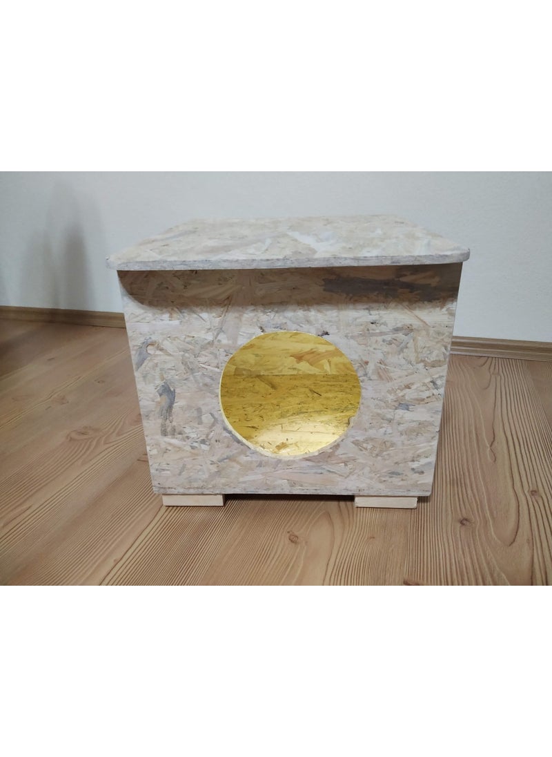 Acousticworld - OSB Cat House - Cat House Shelter Nest Suitable for Outdoor - Image 1